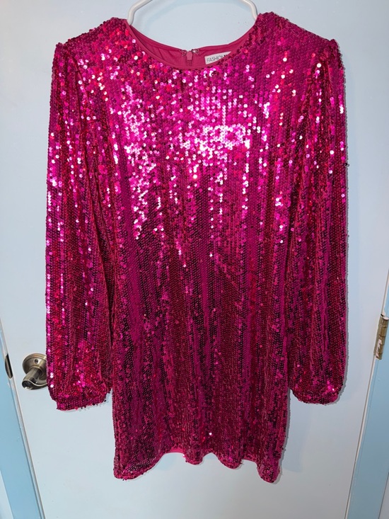 Fashion Nova Dresses & Skirts - Fashion Nova Hot Pink Sequin Mini Dress